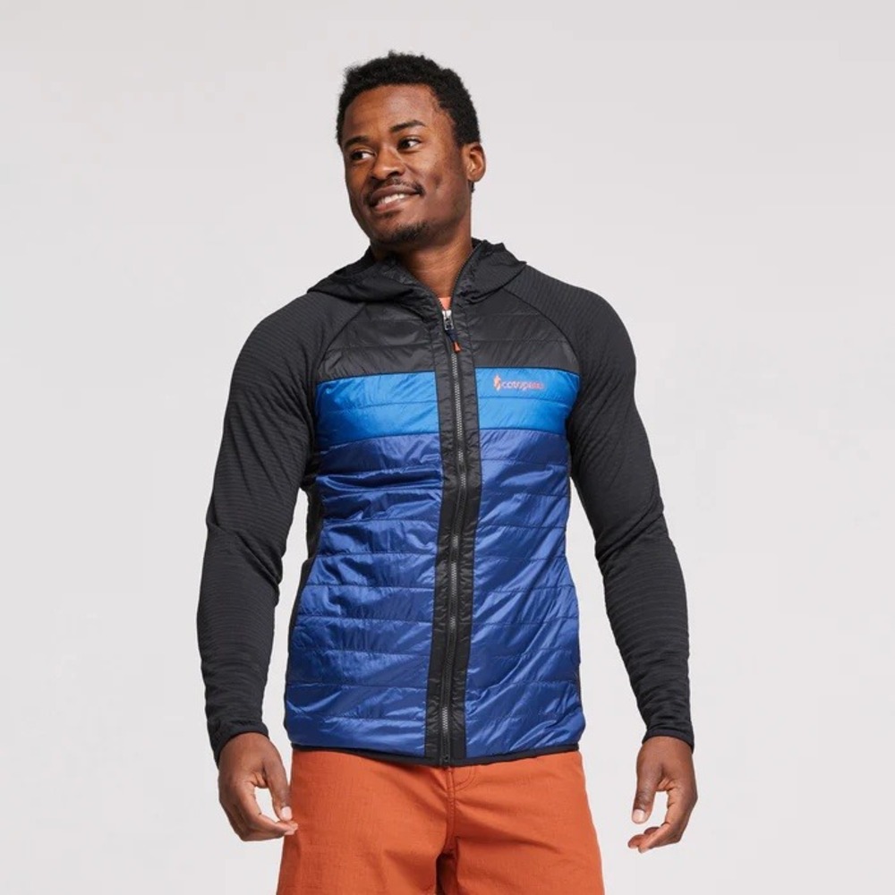 Cotopaxi Capa Hybrid Insulated Hooded Jacket Men's M Blue Black PrimaLoft
